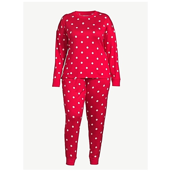 WOMEN’S LONG SLEEVE TEE AND JOGGERS SLEEP SET WITH SOCKS - Picture 5 of 9